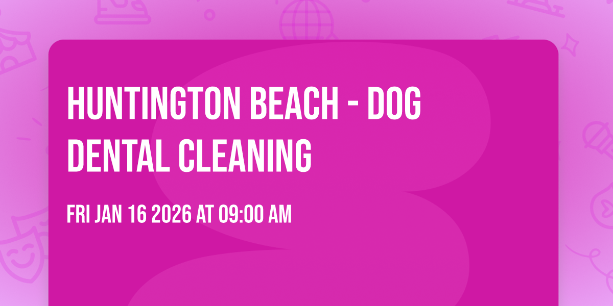Huntington Beach - Dog dental cleaning