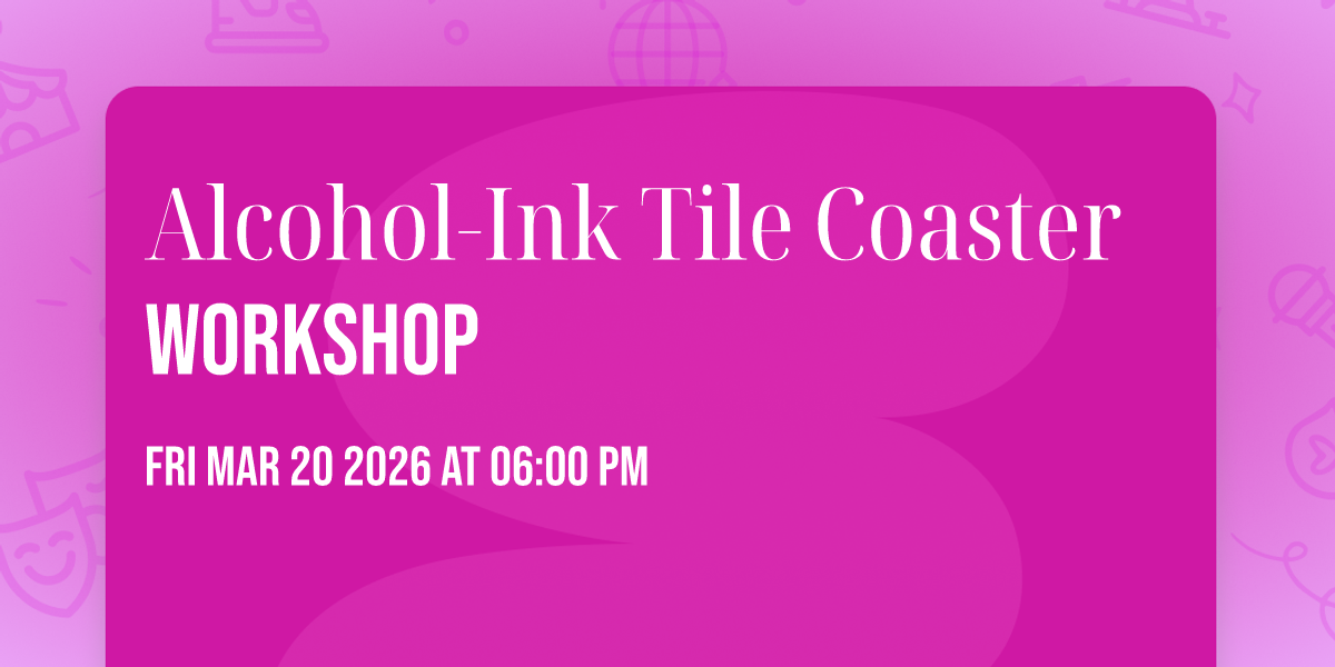 Alcohol‑Ink Tile Coaster Workshop