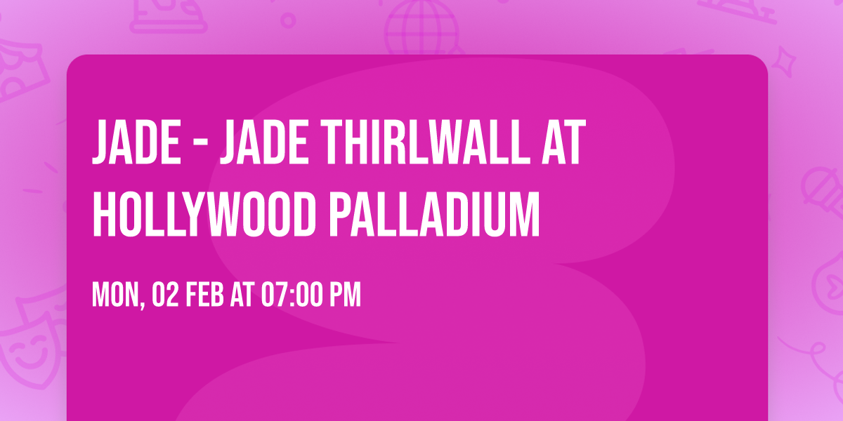 Jade - Jade Thirlwall at Hollywood Palladium