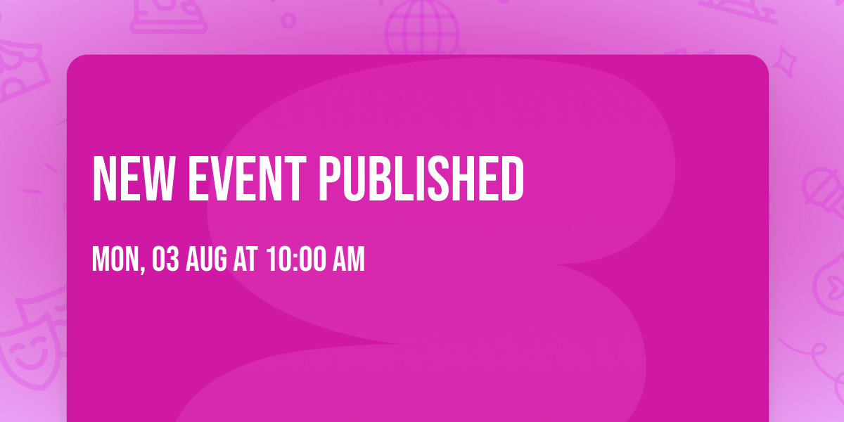 New Event Published
