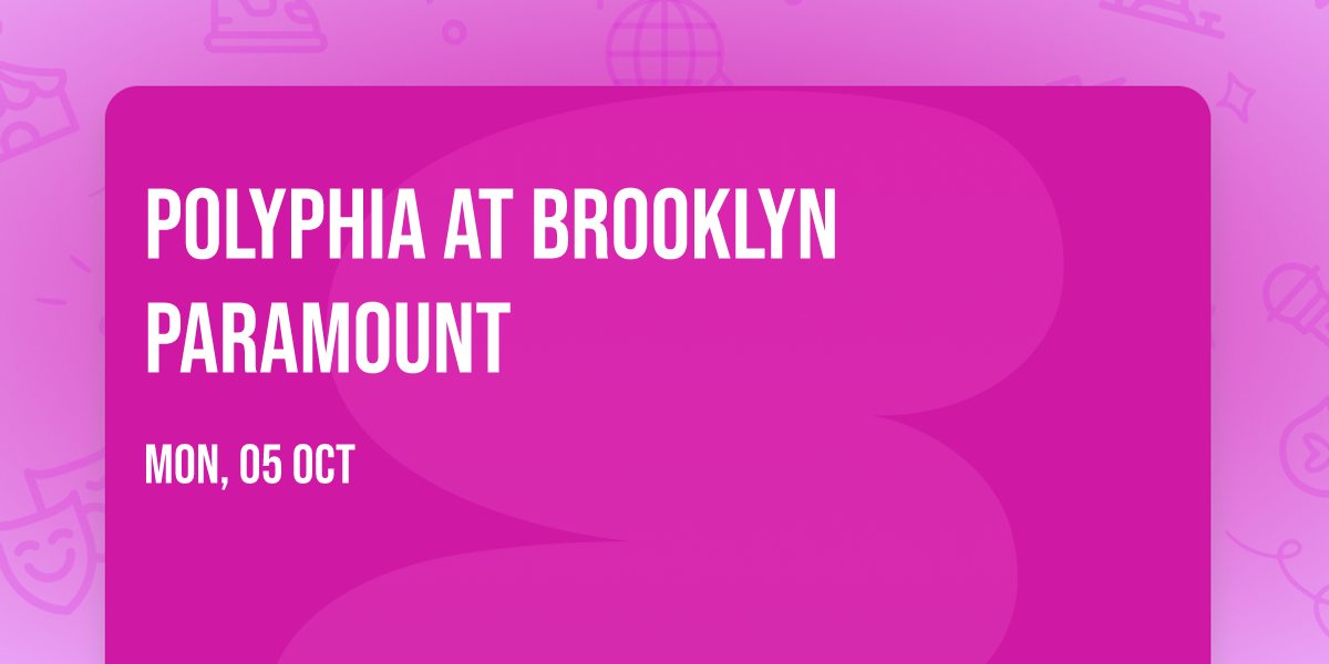 Polyphia at Brooklyn Paramount