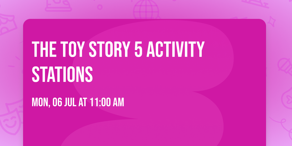 The Toy Story 5 Activity Stations