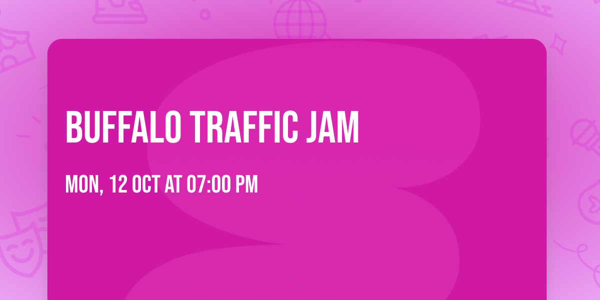 Buffalo Traffic Jam