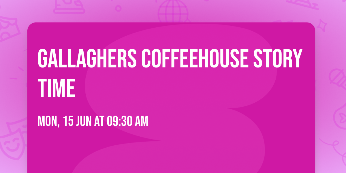 Gallaghers Coffeehouse Story Time 
