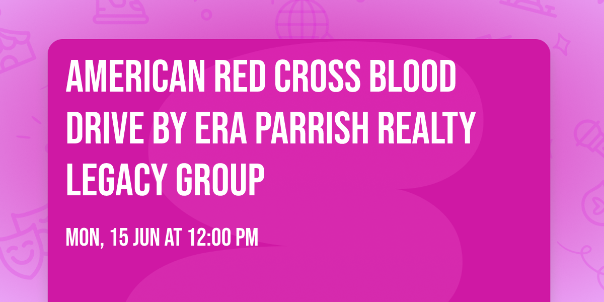  American Red Cross Blood Drive by ERA Parrish Realty Legacy Group