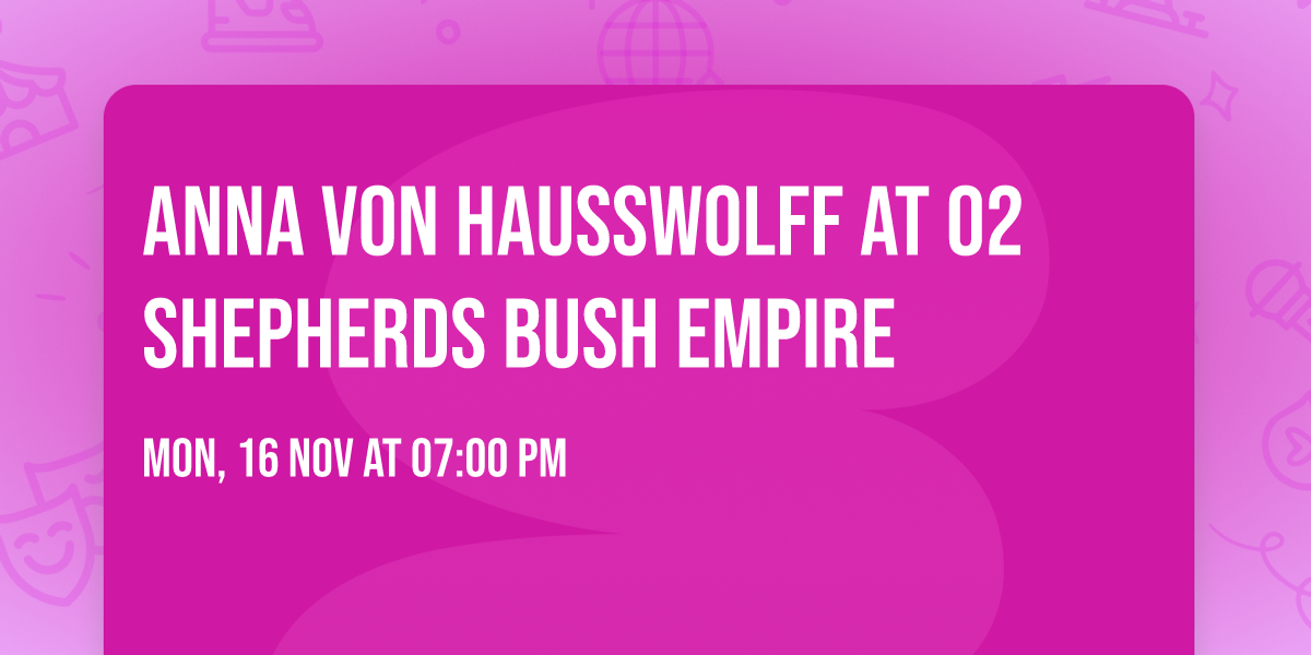 Anna von Hausswolff at O2 Shepherds Bush Empire