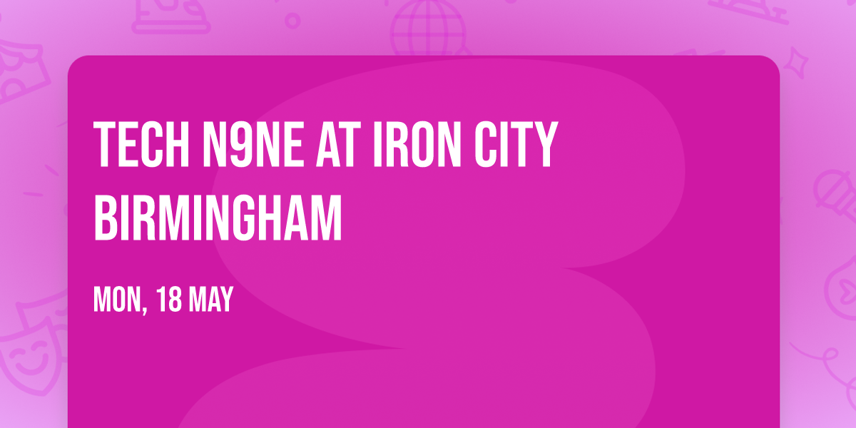 Tech N9ne at Iron City Birmingham