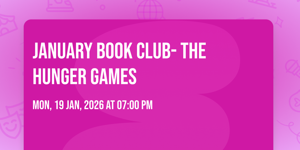 January Book Club- The Hunger Games