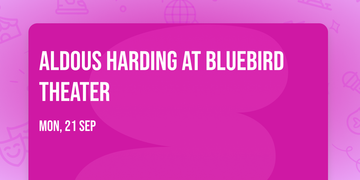 Aldous Harding at Bluebird Theater