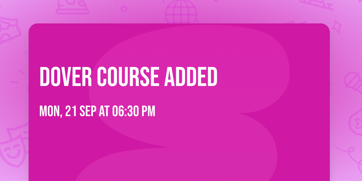 Dover Course Added