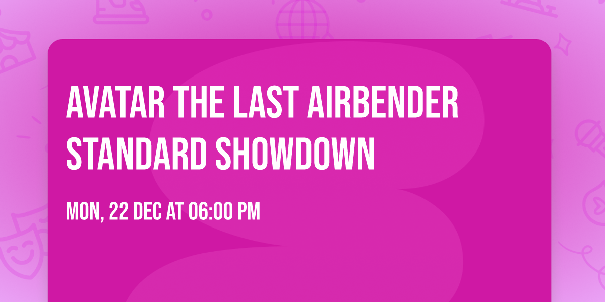 Avatar The Last Airbender Standard Showdown