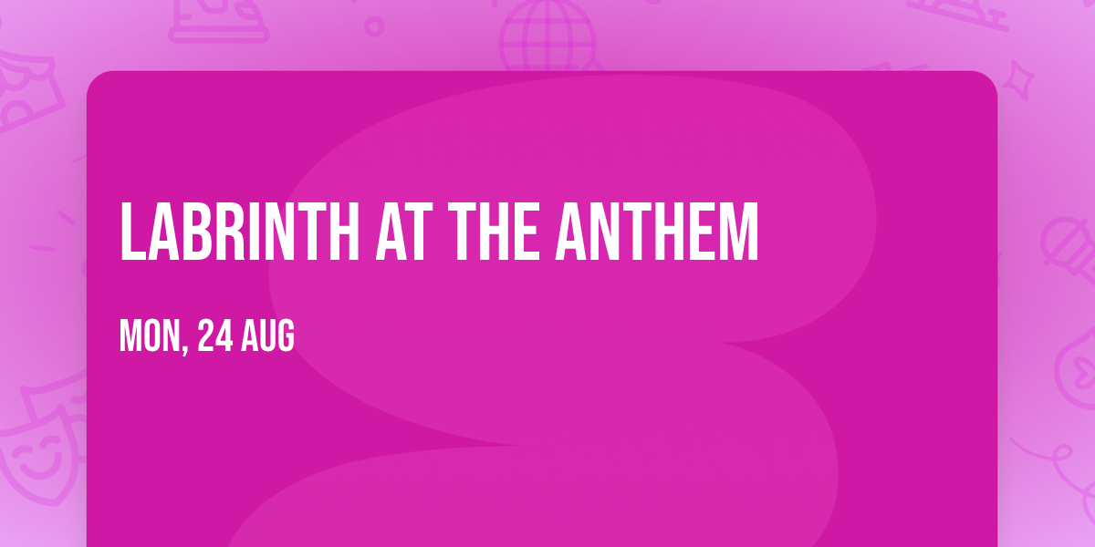 Labrinth at The Anthem