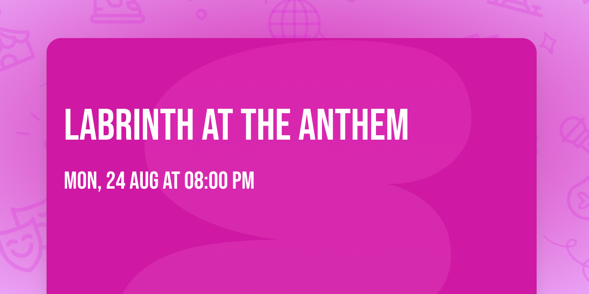 Labrinth at The Anthem