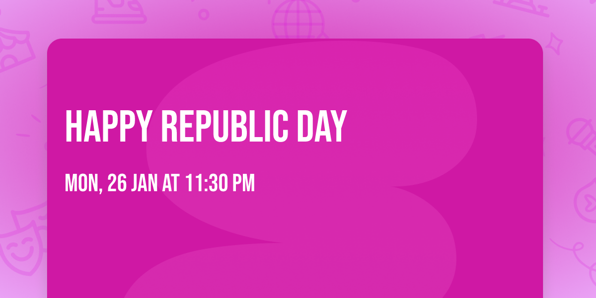Happy Republic Day 