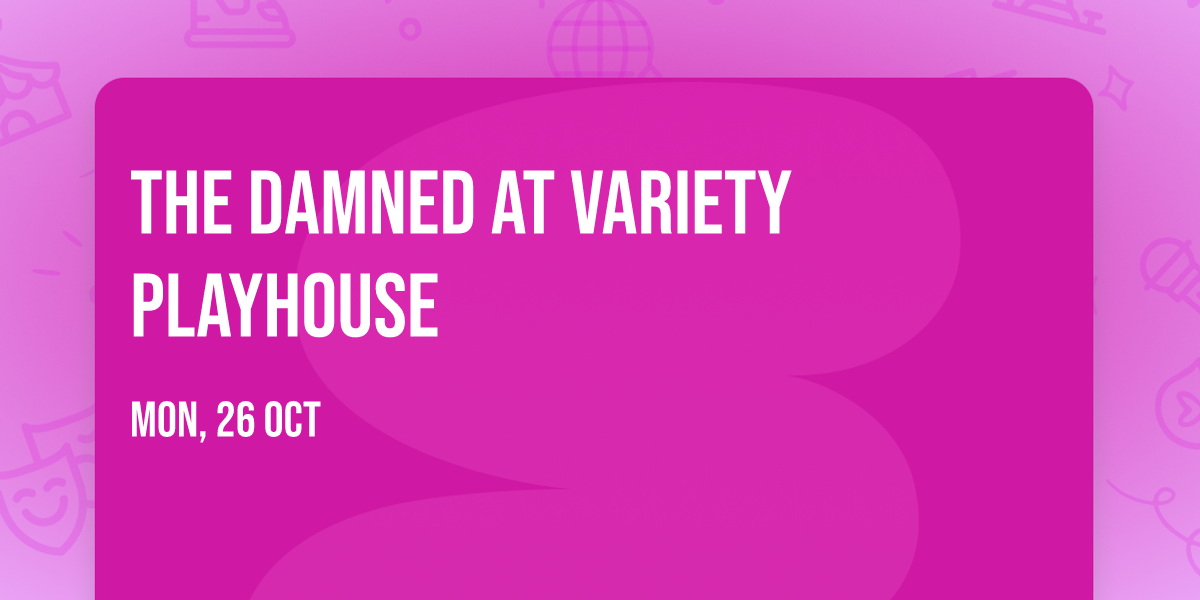 The Damned at Variety Playhouse