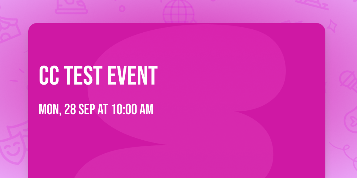 cc test event