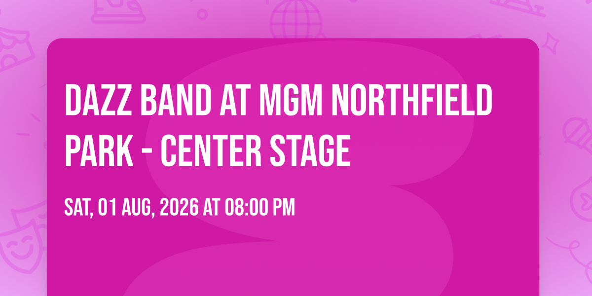 Dazz Band at MGM Northfield Park - Center Stage