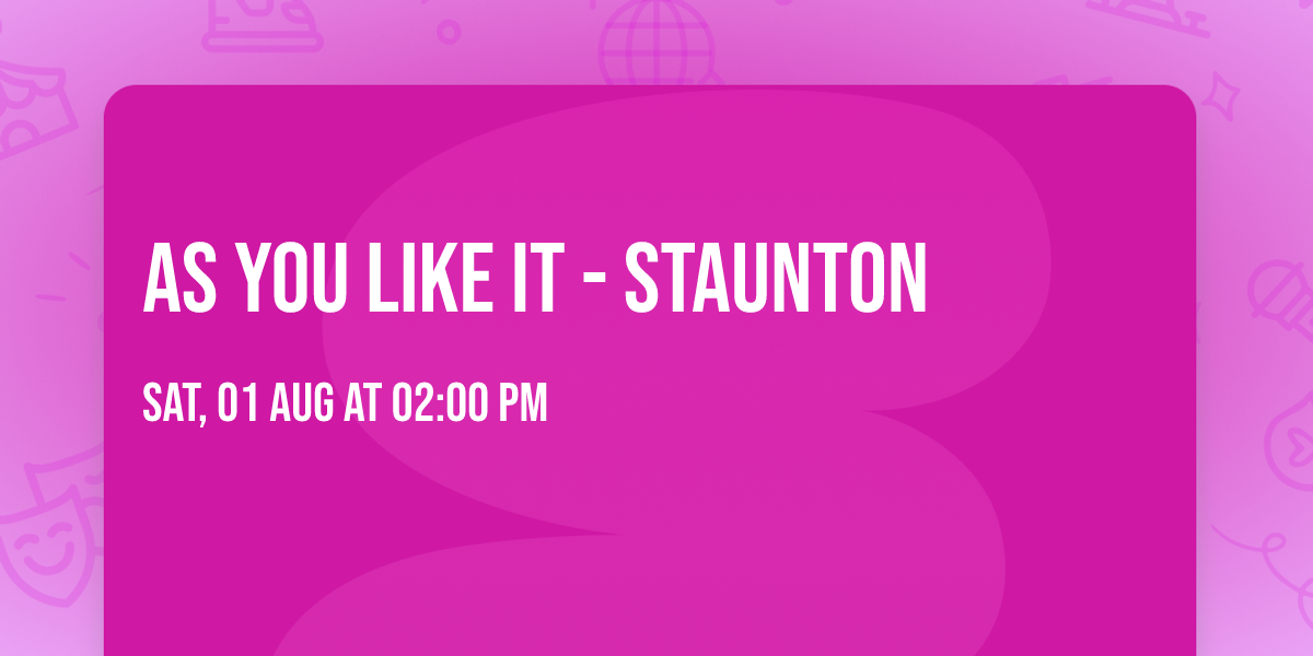 As You Like It - Staunton