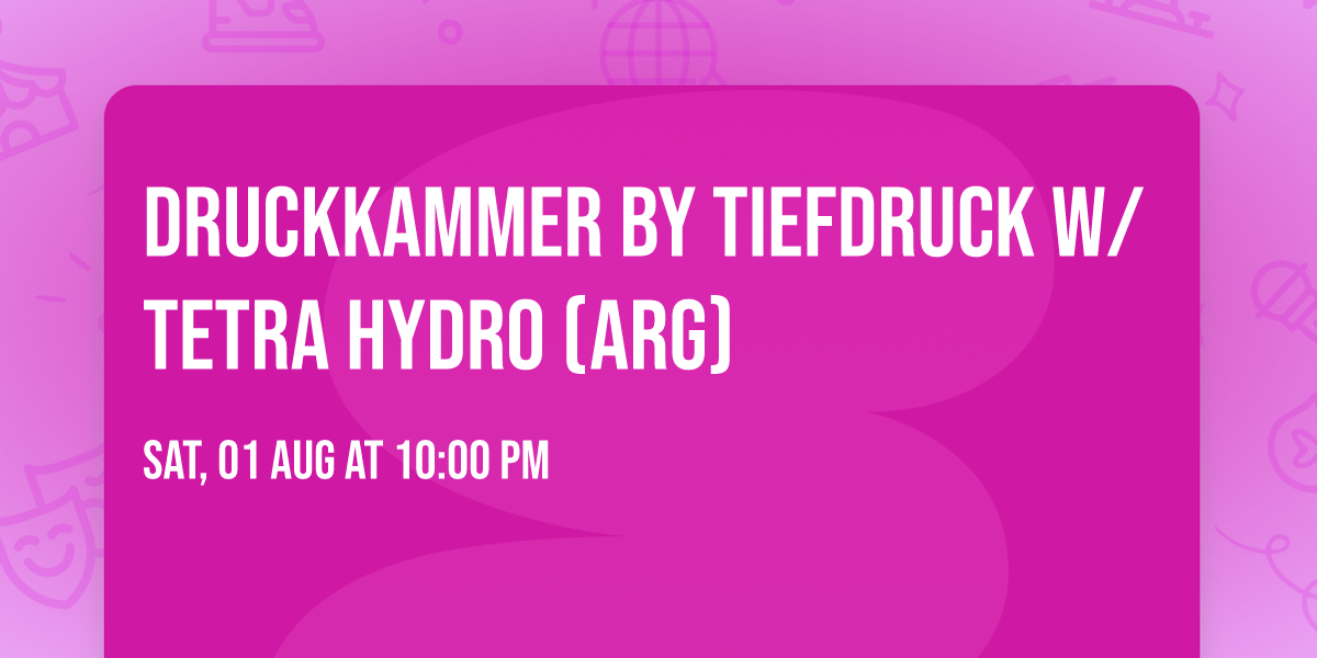 Druckkammer by Tiefdruck w\/ Tetra Hydro (ARG)