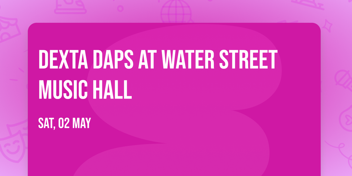 Dexta Daps at Water Street Music Hall