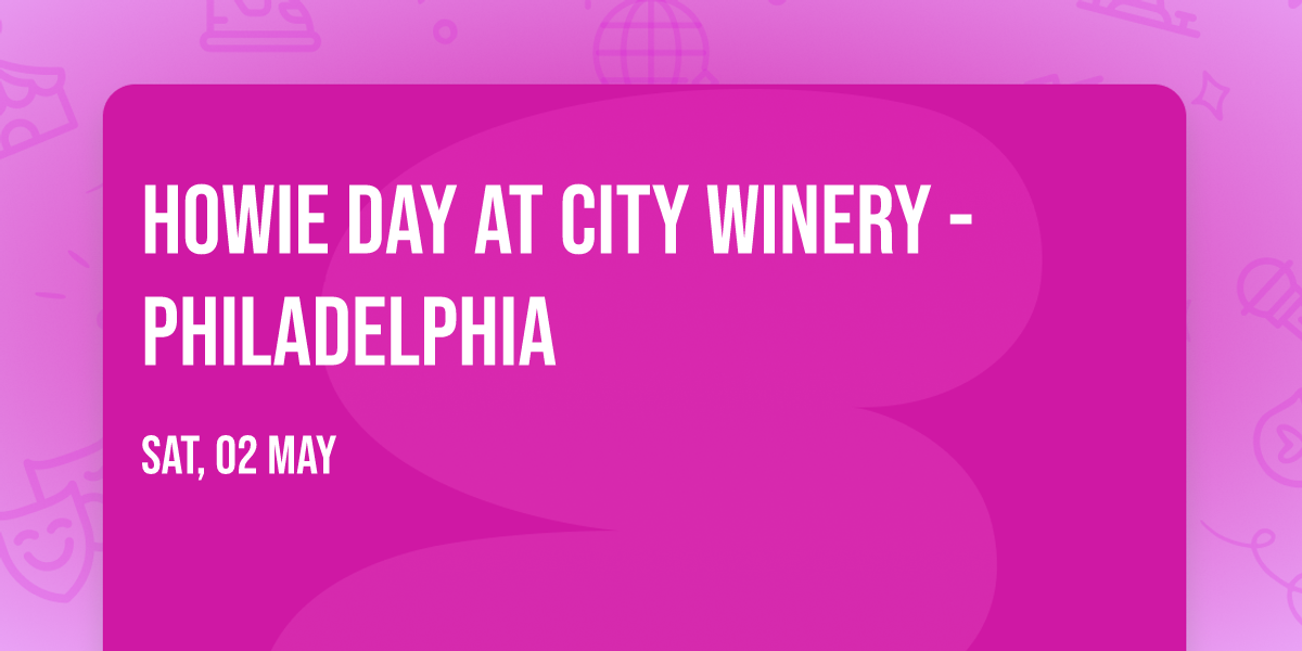 Howie Day at City Winery - Philadelphia
