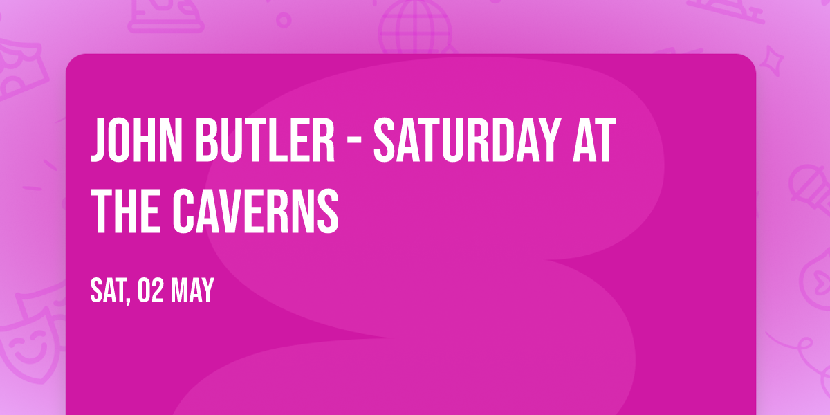 John Butler - Saturday at The Caverns