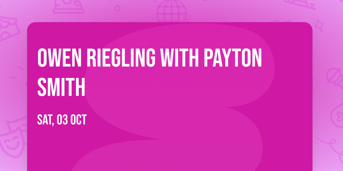 Owen Riegling with Payton Smith