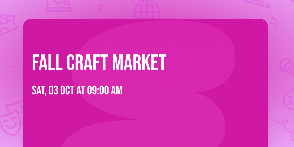 Fall Craft Market