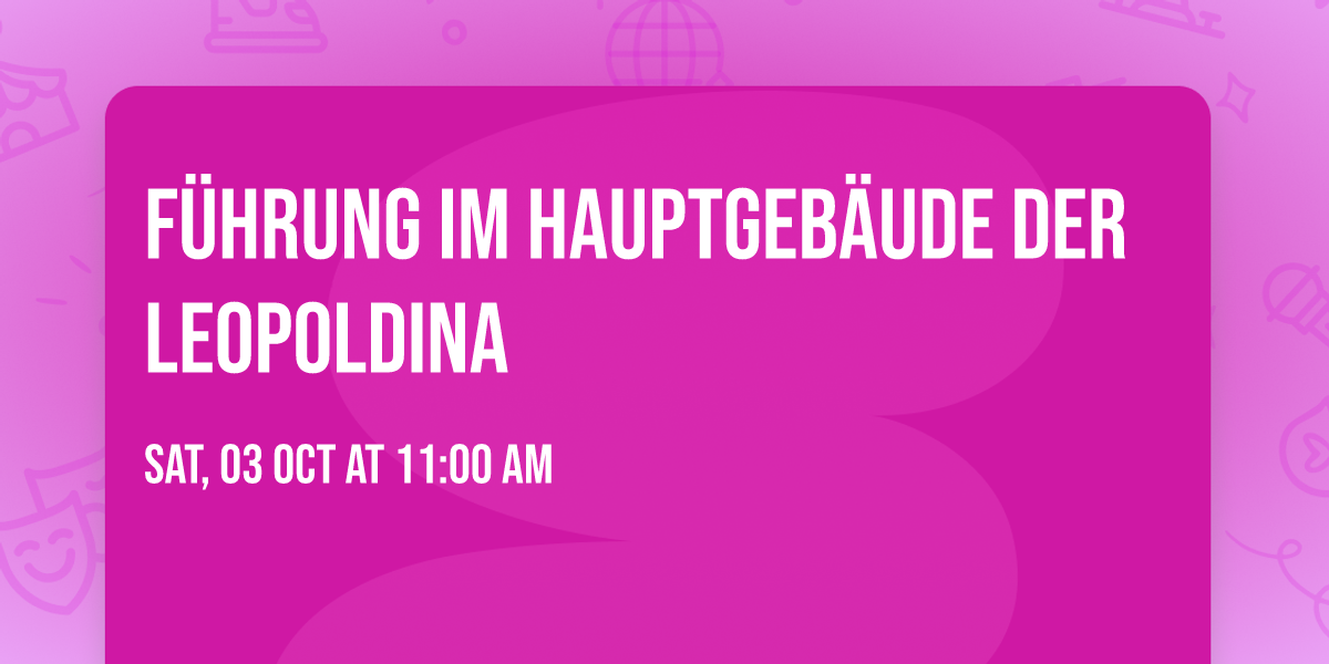 F\u00fchrung im Hauptgeb\u00e4ude der Leopoldina