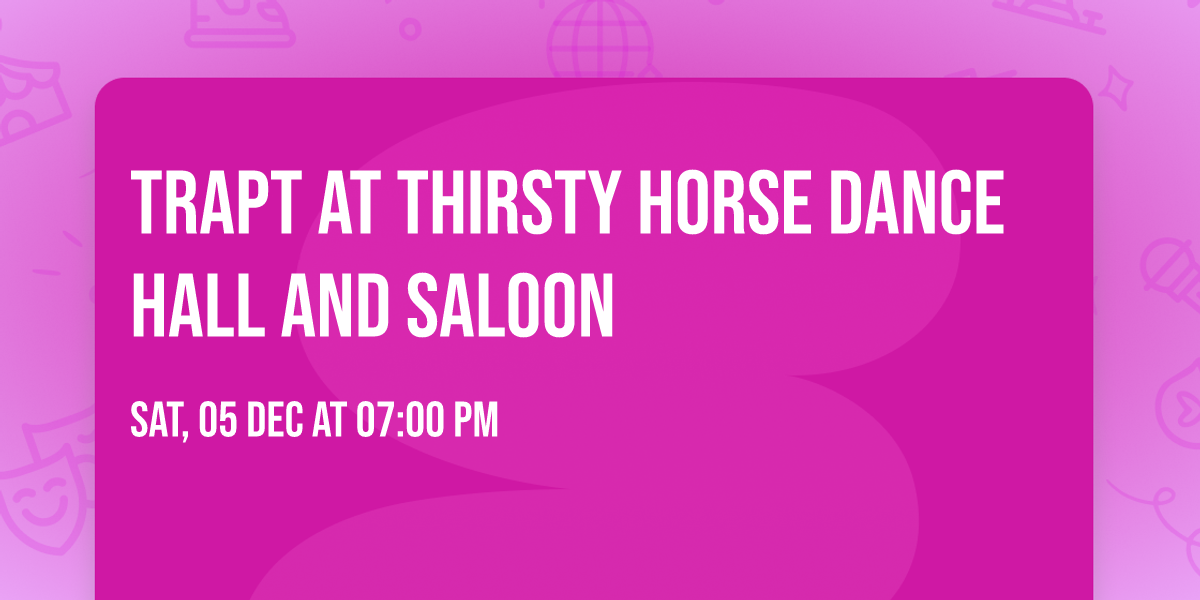Trapt at Thirsty Horse Dance Hall and Saloon