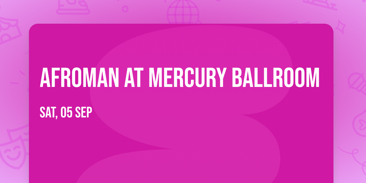 Afroman at Mercury Ballroom