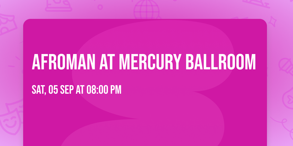 Afroman at Mercury Ballroom