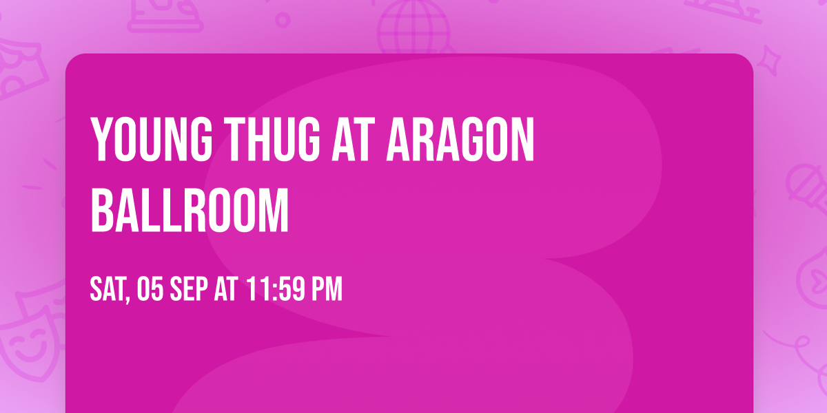 Young Thug at Aragon Ballroom