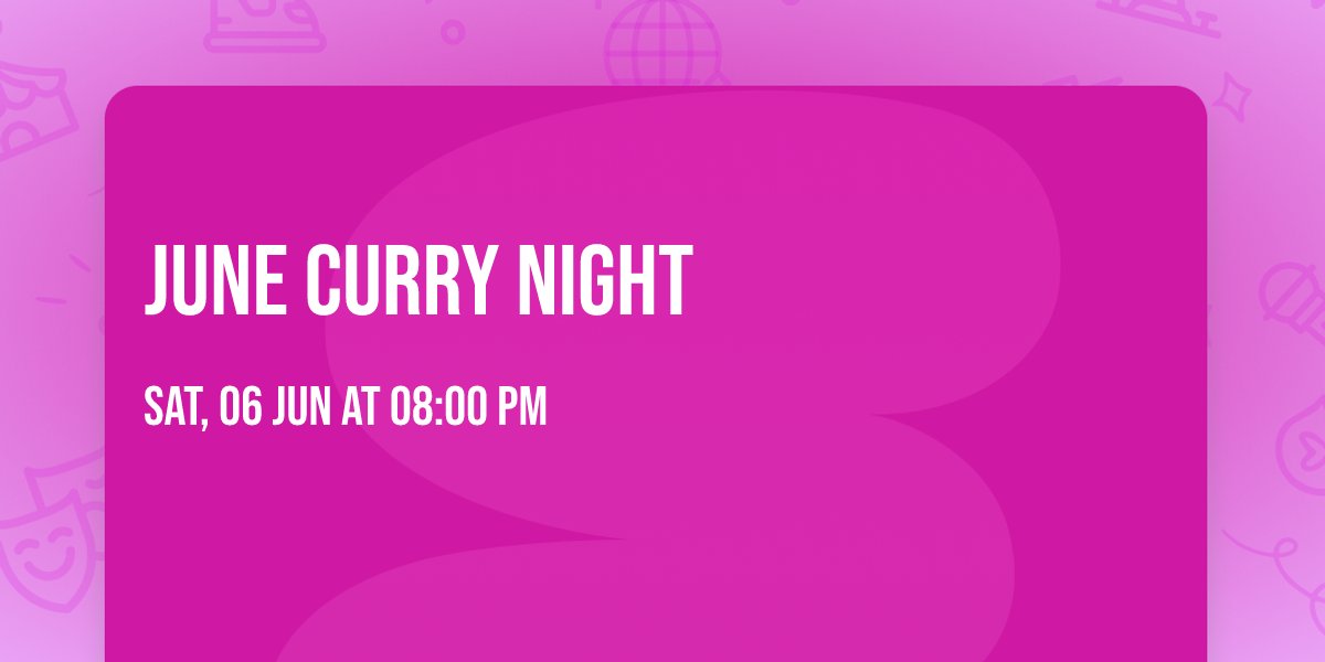 June Curry Night
