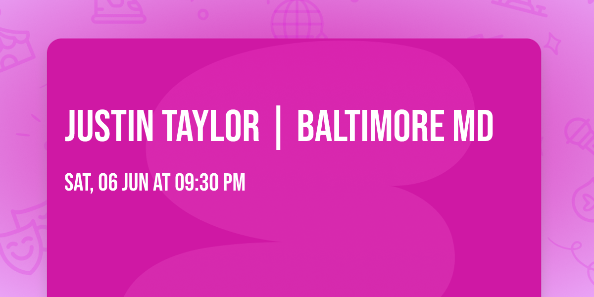 Justin Taylor | Baltimore MD 