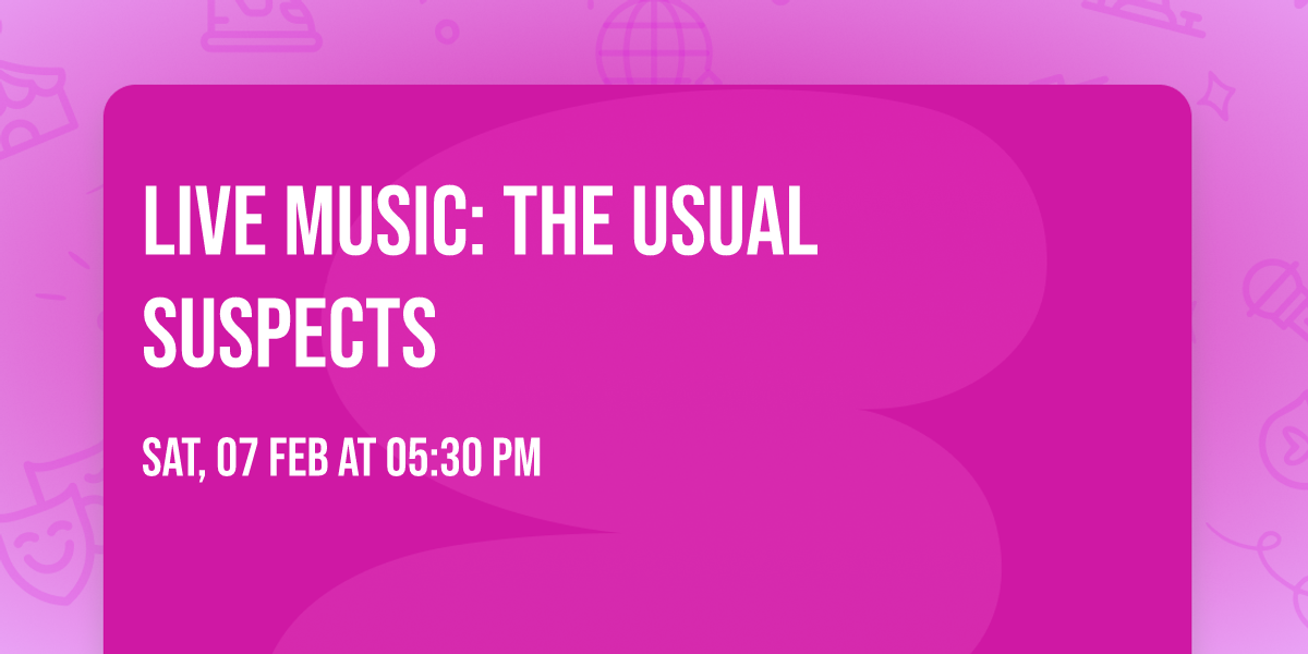 LIVE MUSIC: The Usual Suspects