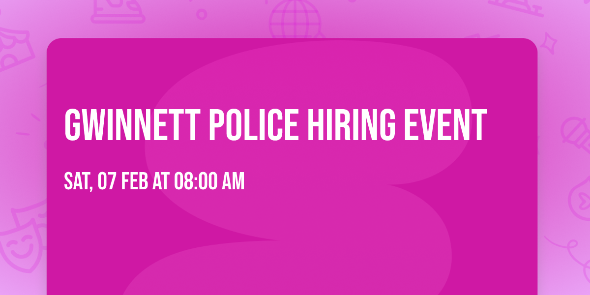 Gwinnett Police Hiring Event 