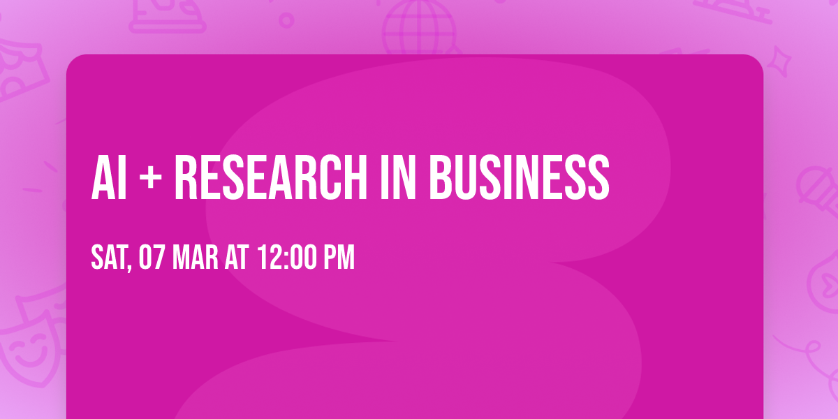 AI + Research in Business