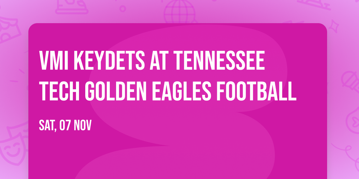 VMI Keydets at Tennessee Tech Golden Eagles Football