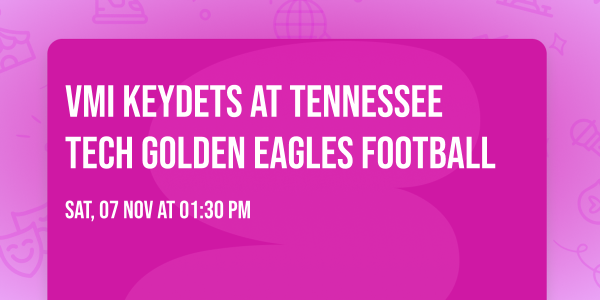 VMI Keydets at Tennessee Tech Golden Eagles Football