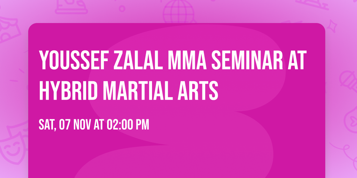 Youssef Zalal MMA Seminar at Hybrid Martial Arts