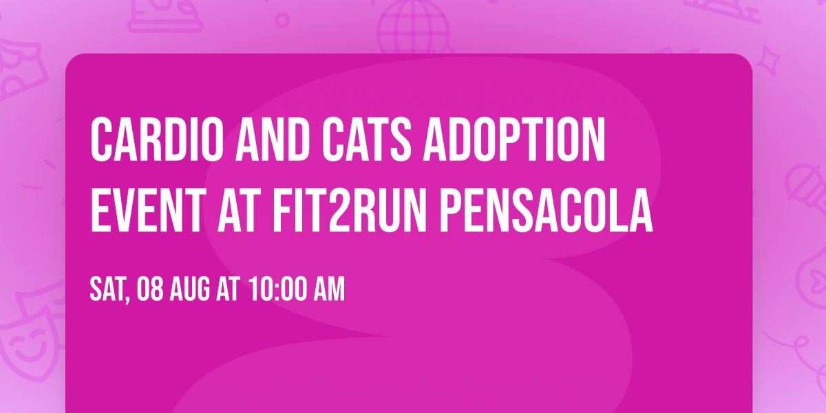 Cardio and Cats Adoption Event at Fit2Run Pensacola