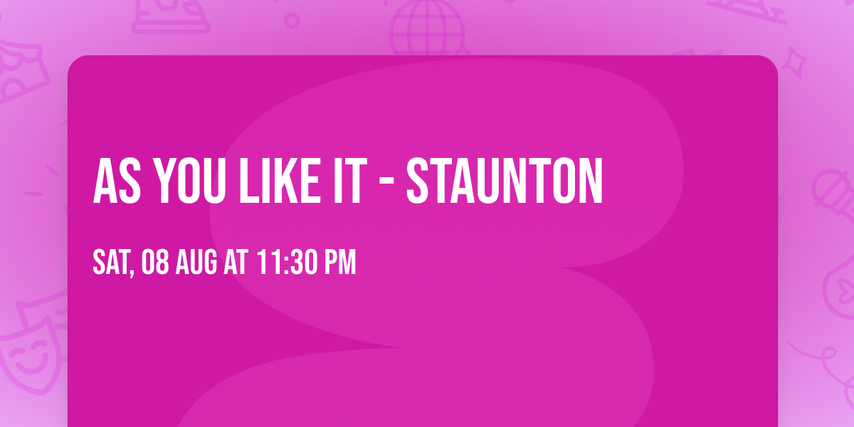 As You Like It - Staunton