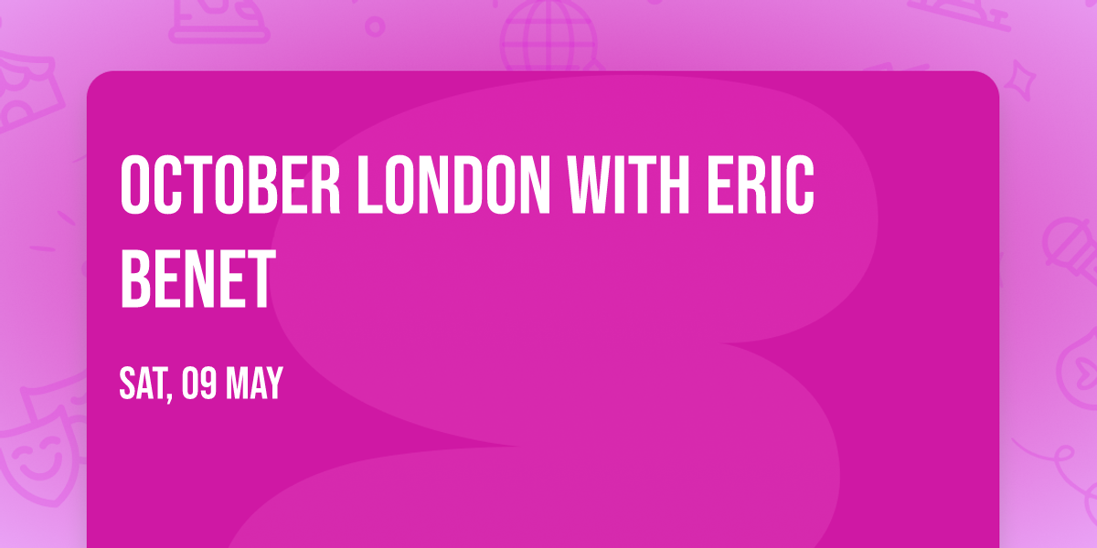 October London with Eric Benet