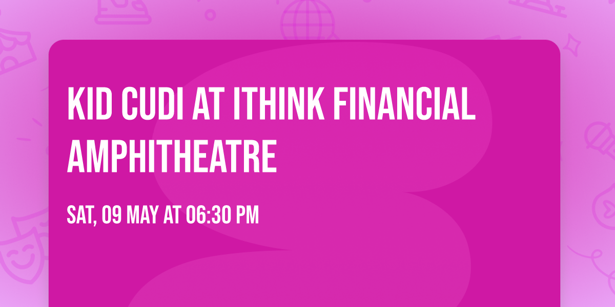 Kid Cudi at iTHINK Financial Amphitheatre