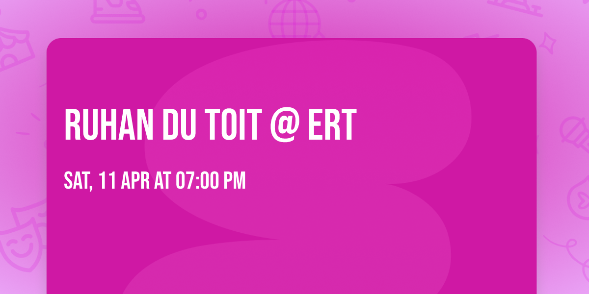 Ruhan du Toit @ ERT