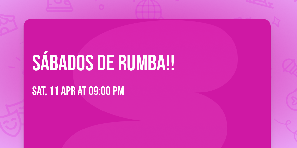 S\u00c1BADOS DE RUMBA!!
