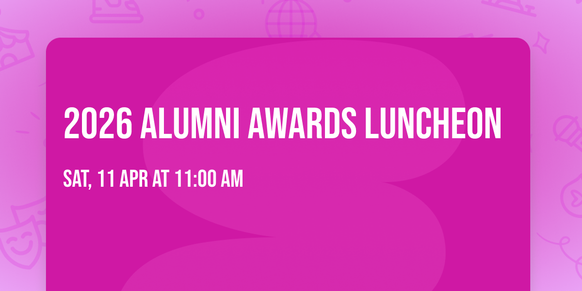 2026 Alumni Awards Luncheon