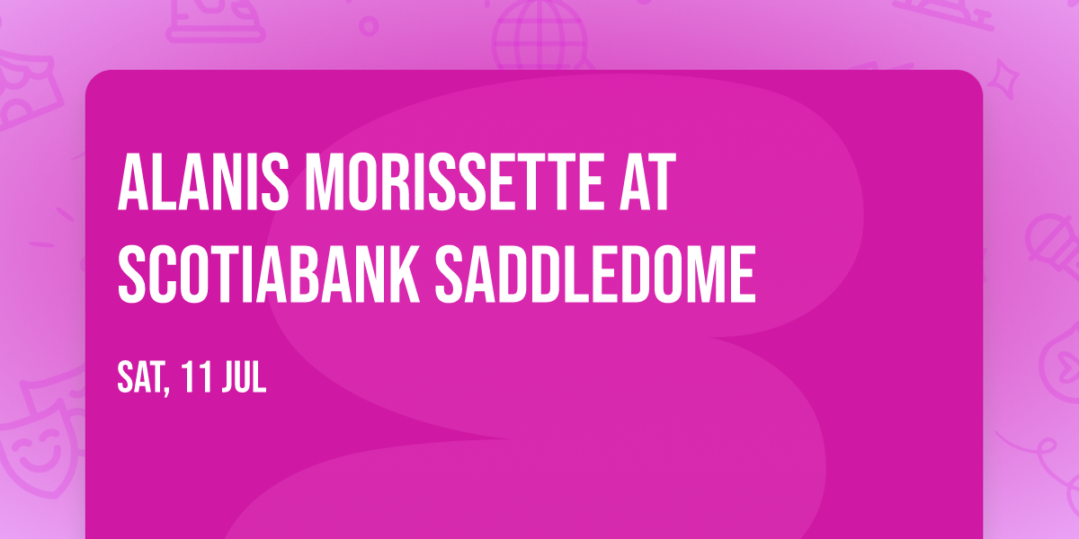 Alanis Morissette at Scotiabank Saddledome