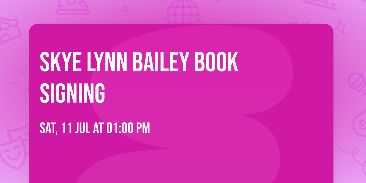 Skye Lynn Bailey Book Signing
